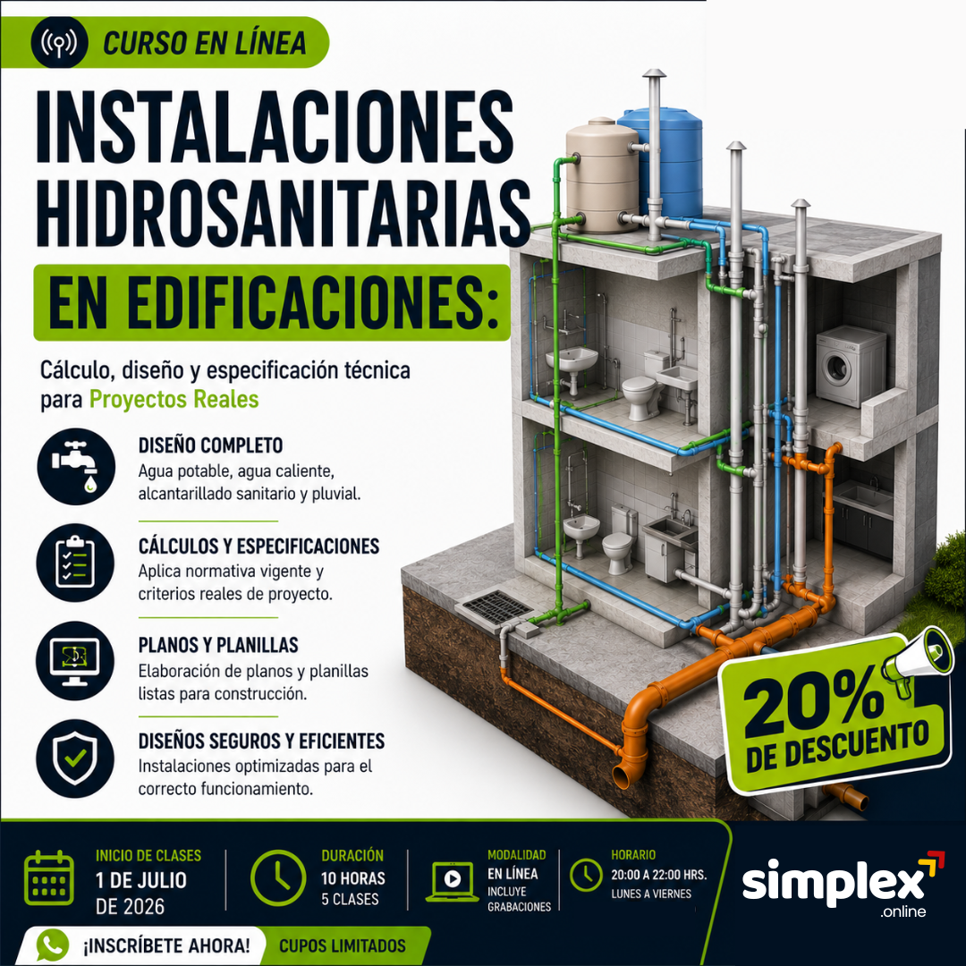 INSTALACIONES HIDROSANITARIAS EN EDIFICACIONES: Cálculo, diseño y especificación técnica para Proyectos Reales