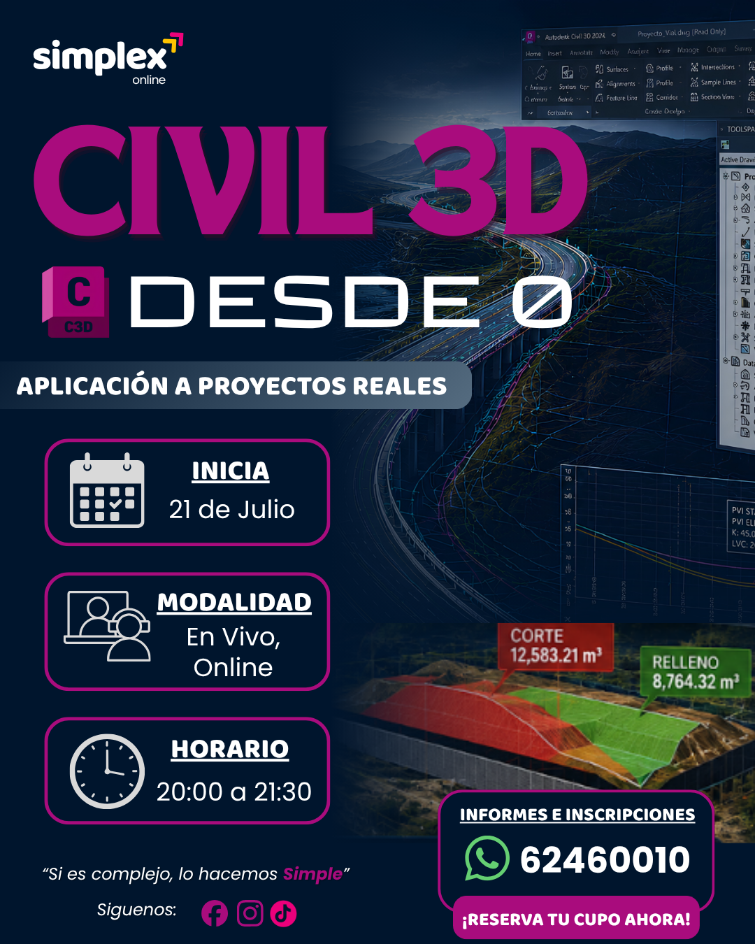 CIVIL 3D DESDE 0: Aplicación a proyectos reales