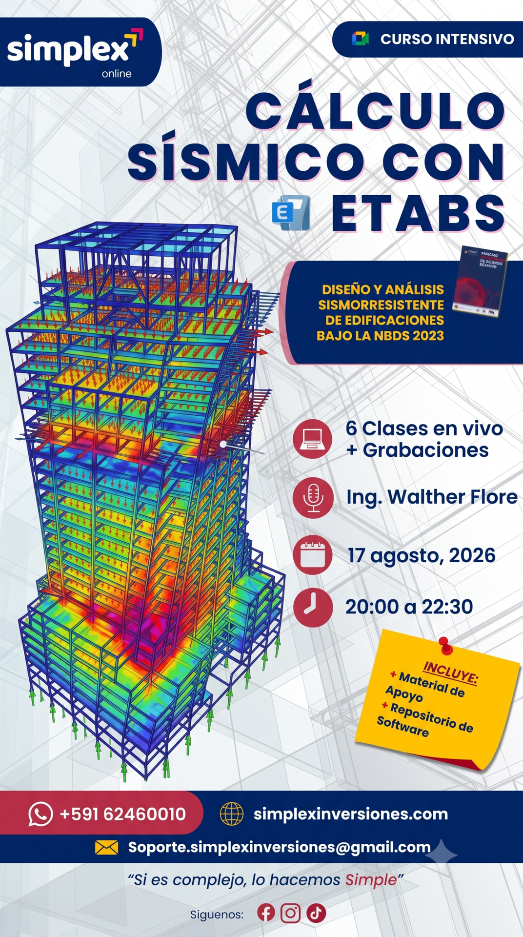 DISEÑO SISMORRESISTENTE CON ETABS: Análisis y Diseño bajo la NBDS 2023