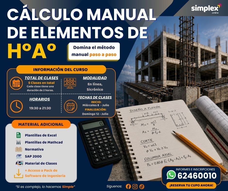 CÁLCULO MANUAL DE ELEMENTOS DE H°A°: Domina el método manual paso a paso